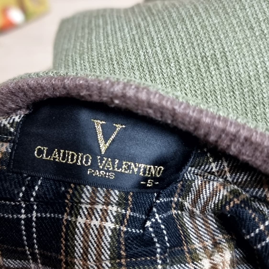 일본제 CLAUDIO VALENTINO 맨투맨 니트 티셔츠(95.100) 상품이미지4