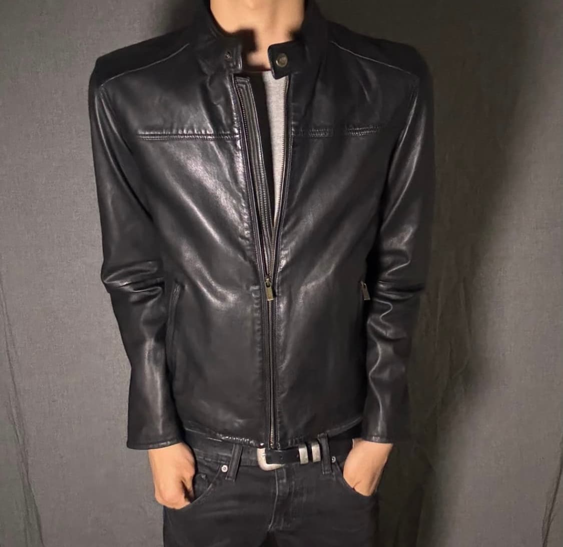 lamb skin leather jacket 상품이미지1
