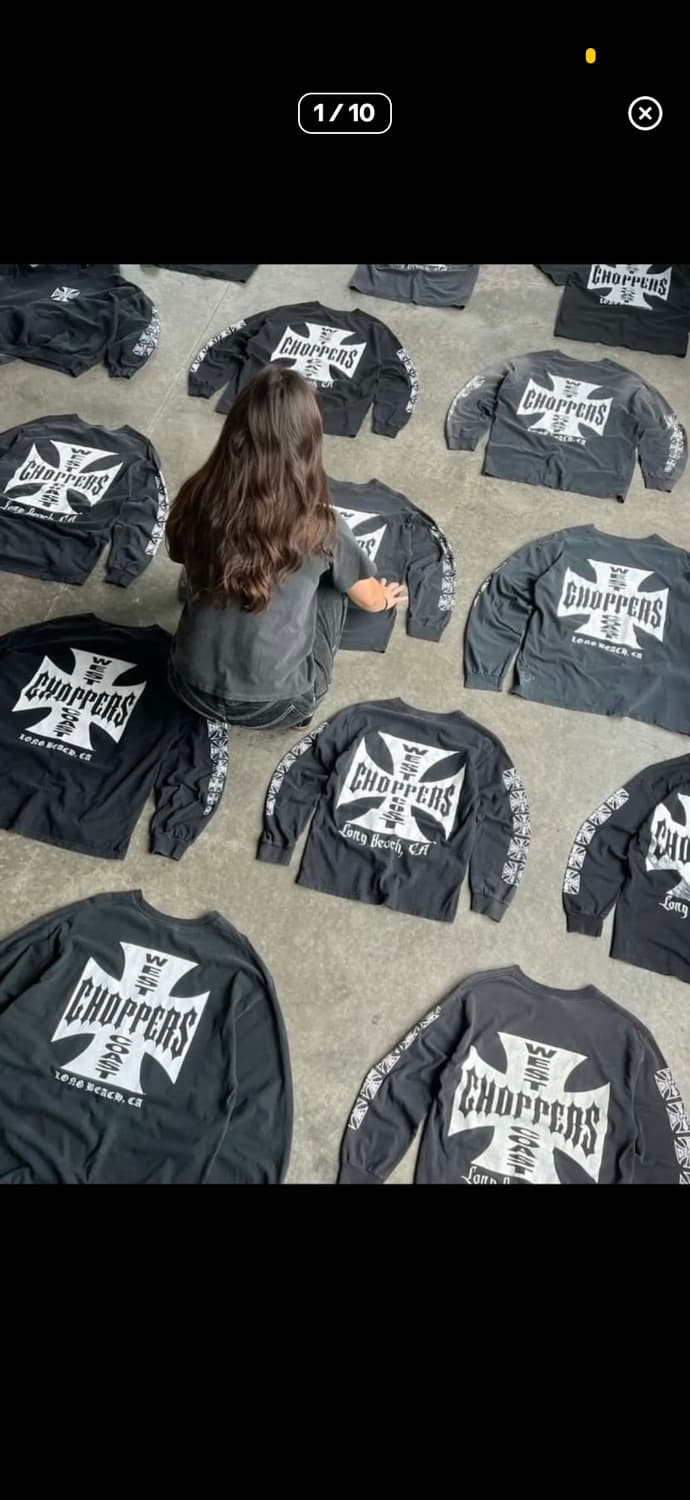 90s USA OG 웨스트코스트챠퍼스 롱슬리브 상품이미지1