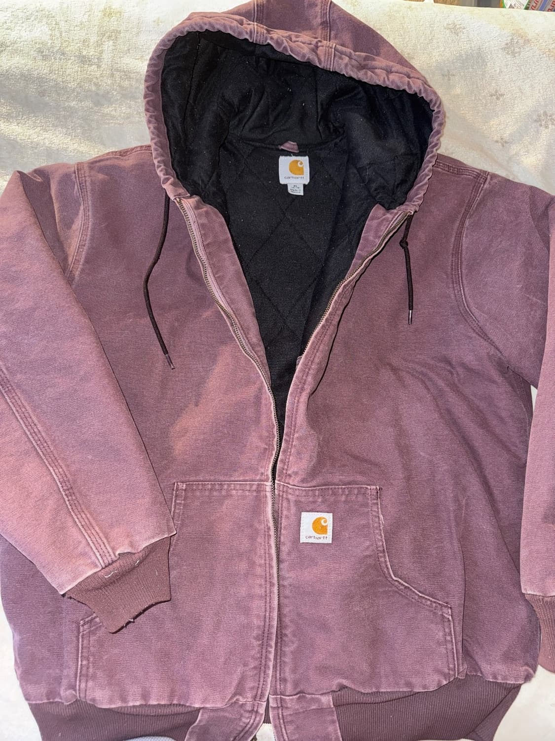 칼하트 후드집업 자켓 퍼플 상품이미지1