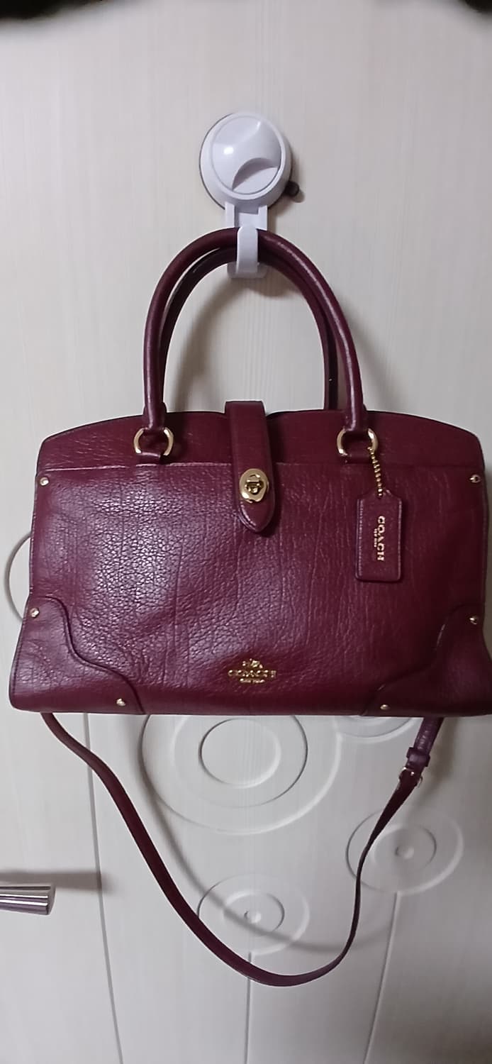 코치 버건디 가죽가방 상품이미지2