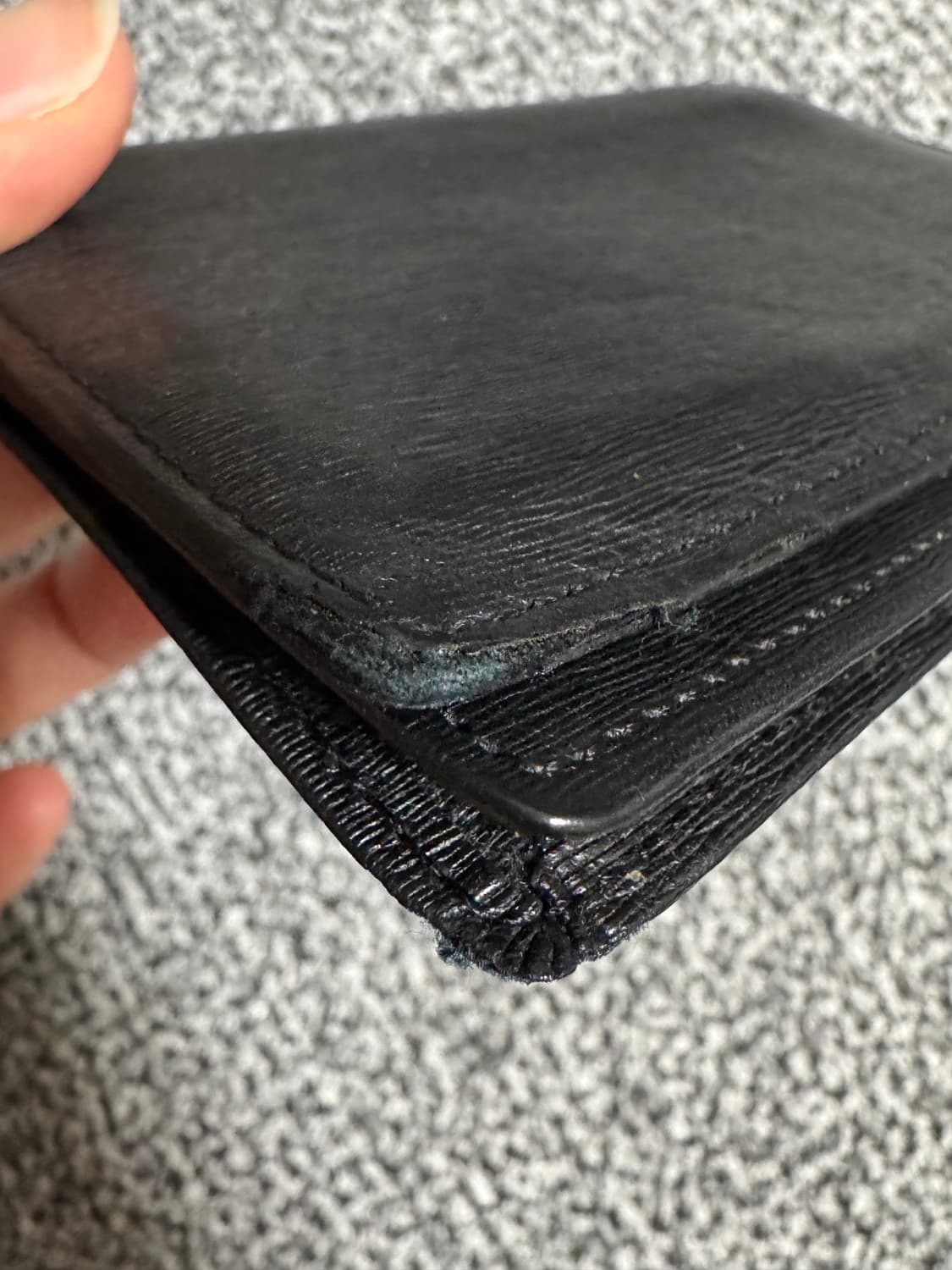 요시다포터 블랙 레더 카드케이스 카드지갑 명함지갑 상품이미지6