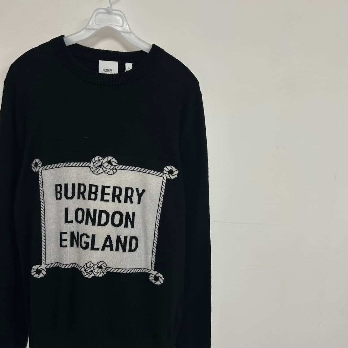 버버리 인타르시아 로고 메리노 울 니트[979] 상품이미지5