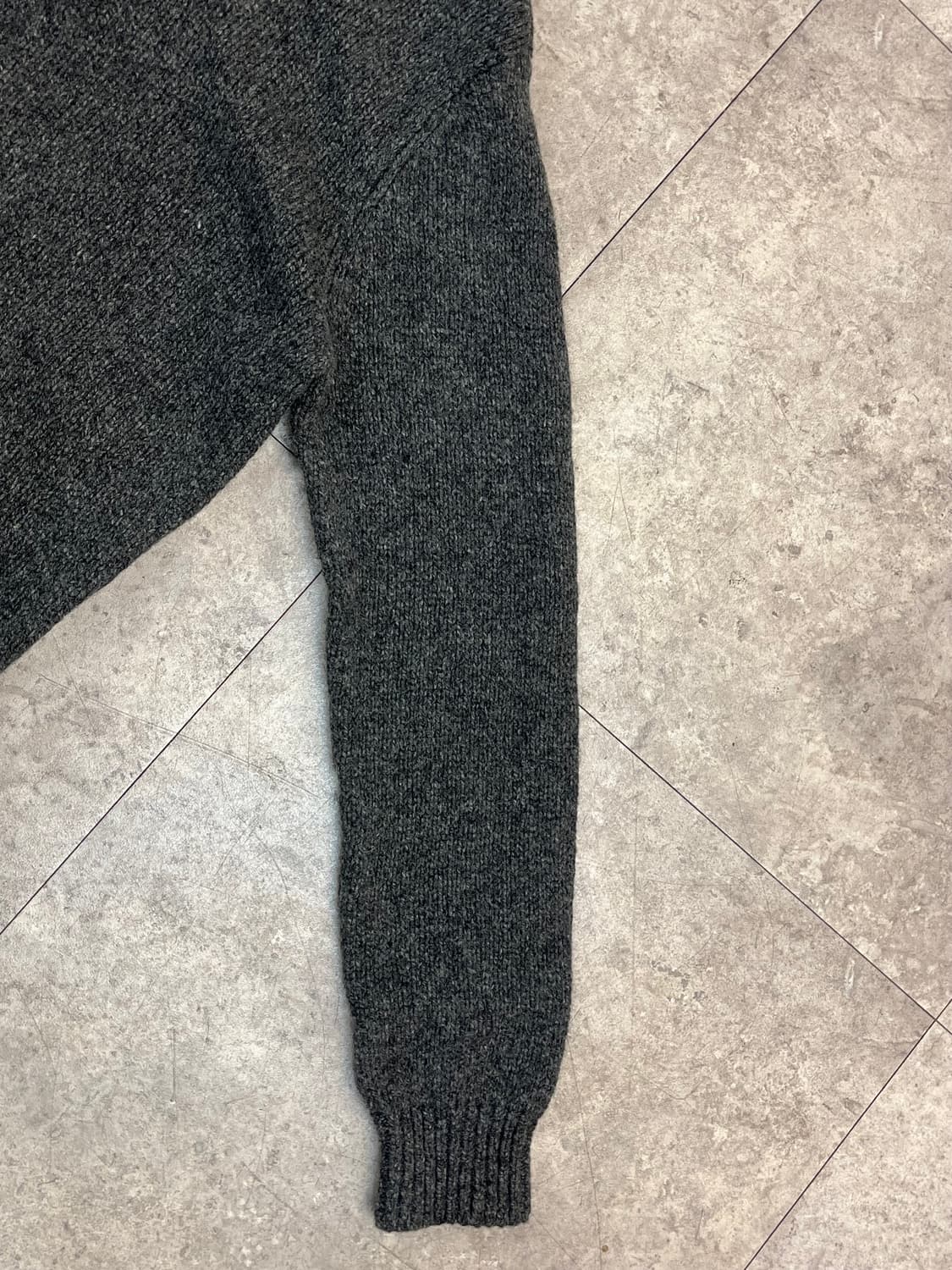 엘엘빈 버튼 니트 딥그레이 M #csz2366 상품이미지6