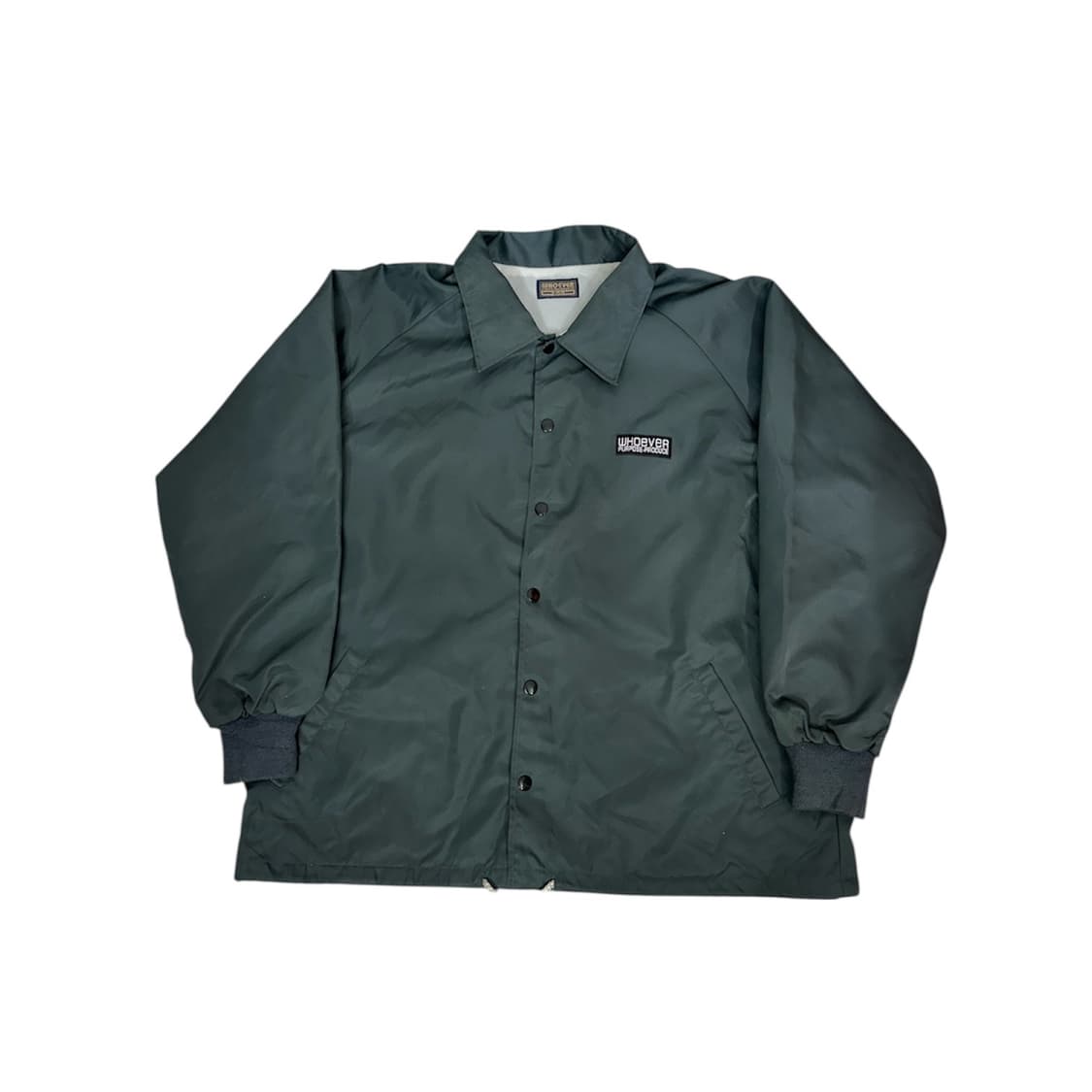 일본 빈티지 카키 프린팅 빅 로고 오버핏 바람막이 트랙 코치 자켓 M 상품이미지5