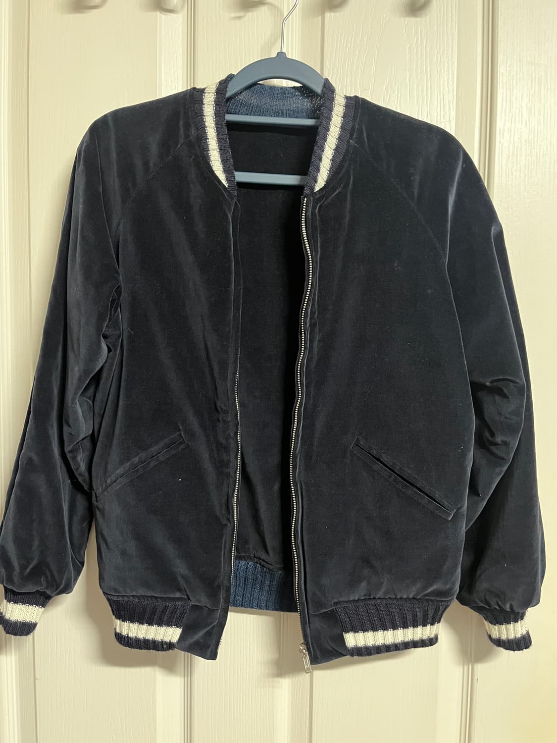 Unused 언유즈드 리버시블 벨벳 벨루어 자켓 상품이미지1