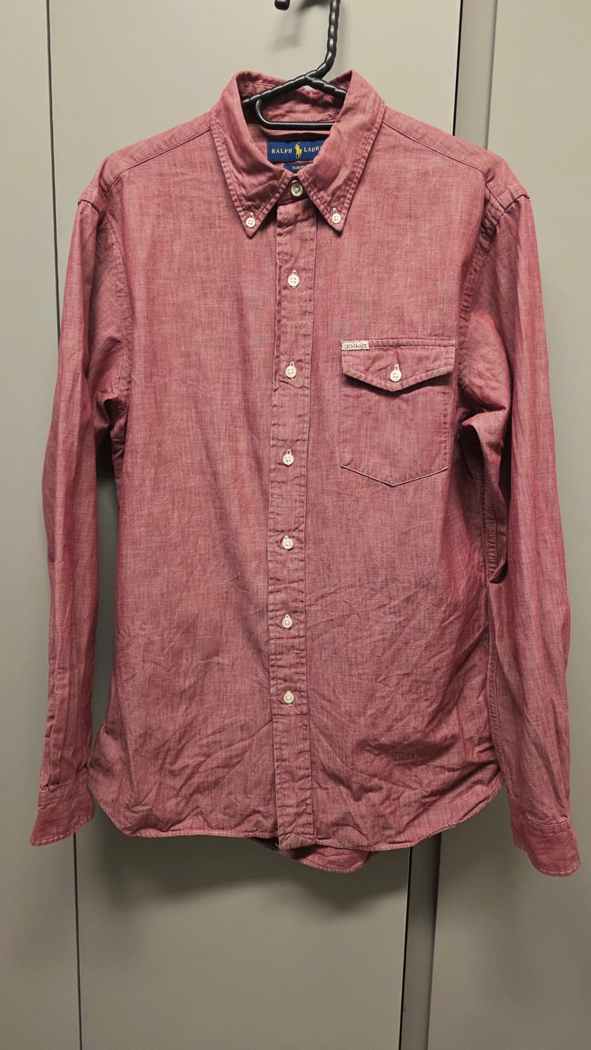 폴로 랄프로렌 레드 샴브레이 셔츠 상품이미지1