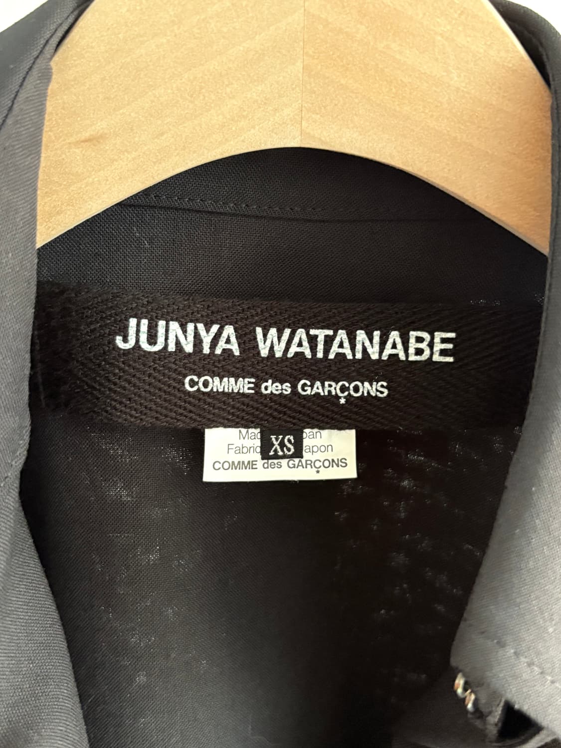 Junya Watanabe 준야와타나베 더블 브레스티드 블랙 하프 코트 상품이미지8