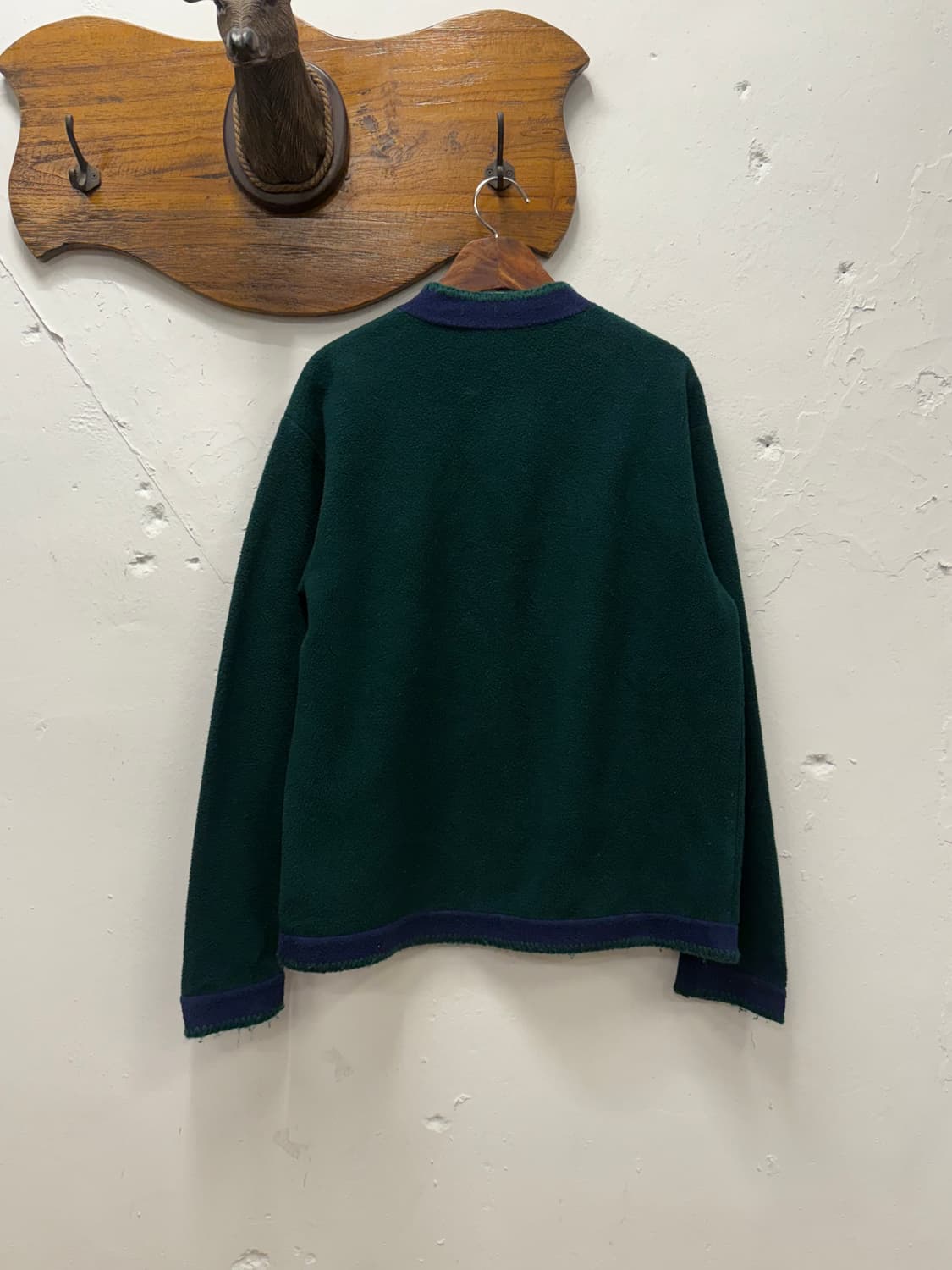 77) USA L.L.Bean Fleece Snap Cardigan 상품이미지5