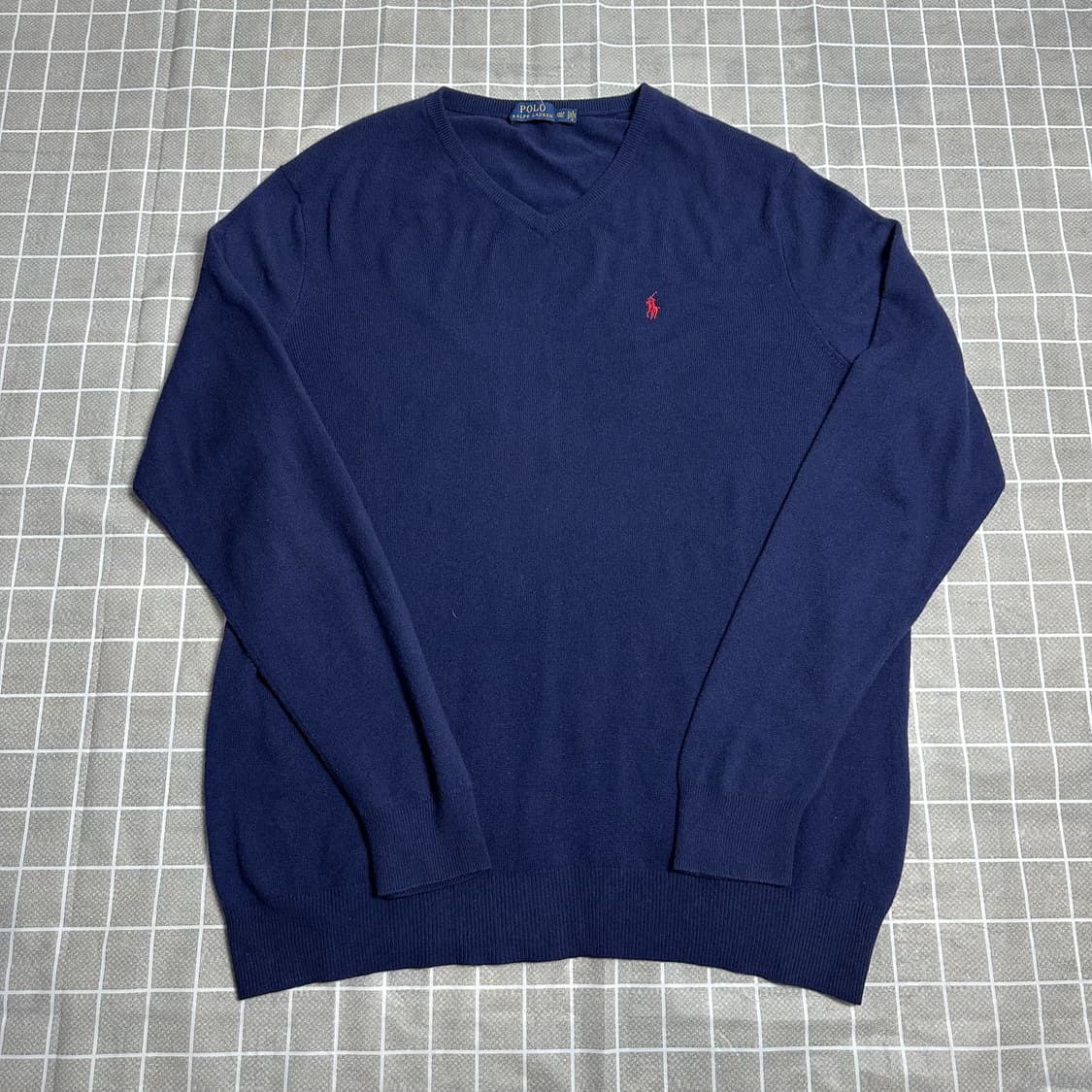 폴로 랄프로렌 피마코튼 니트 네이비 S 상품이미지1