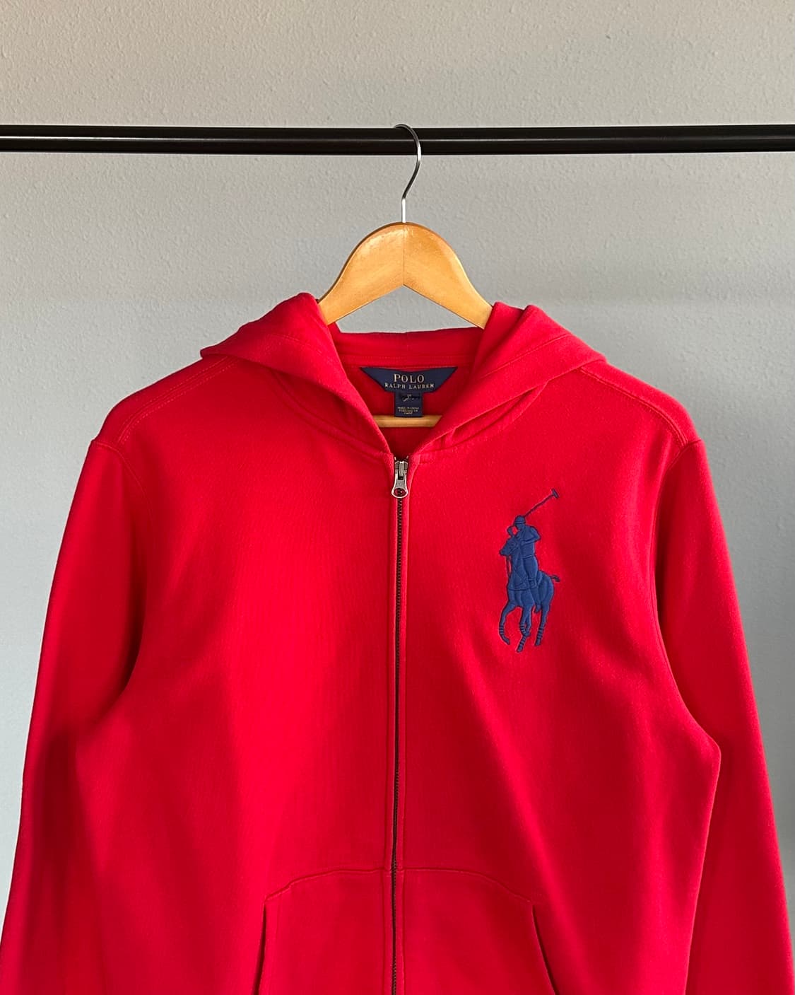 [M]폴로 랄프로렌 빅포니 기모 후드집업 상품이미지2
