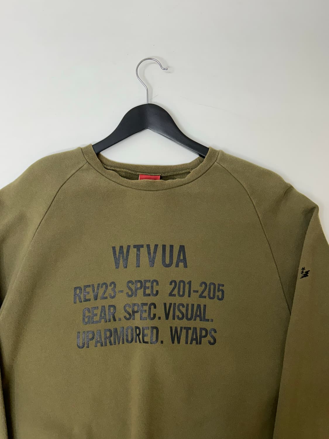 Wtaps 더블 탭스 크루넥 카키 스웻 셔츠  상품이미지3