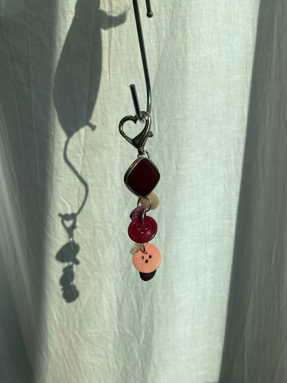 vintage button keyring_purple 상품이미지5