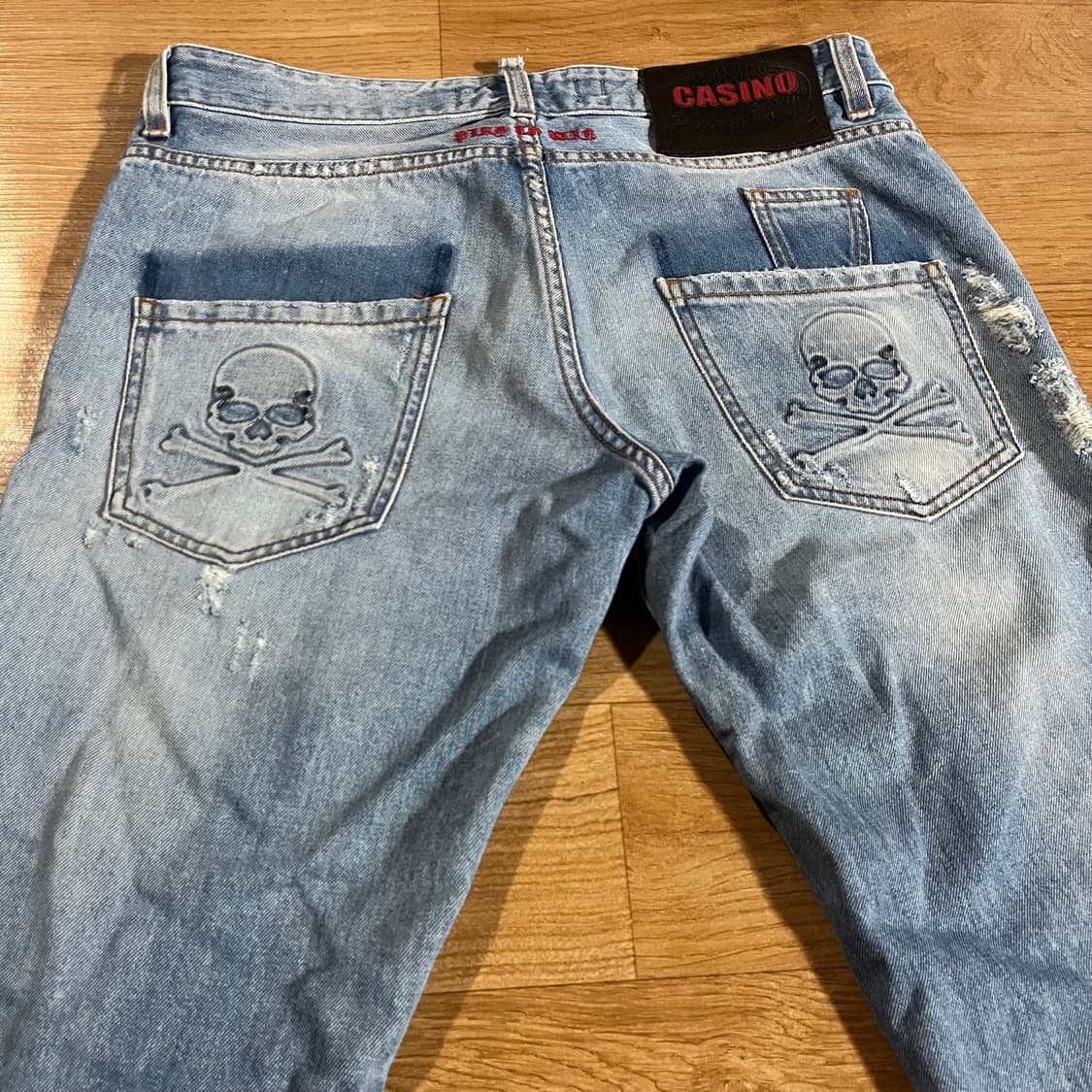 [32] 필립플레인 스컬 연청 디스진 상품이미지3