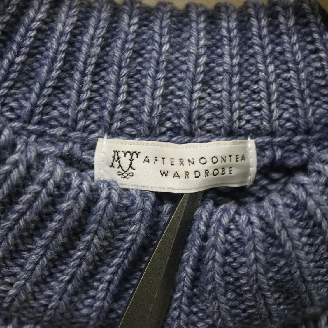 AFTERNOONTEA 울 혼방니트 레이어드 플라워 원피스 62257 상품이미지9