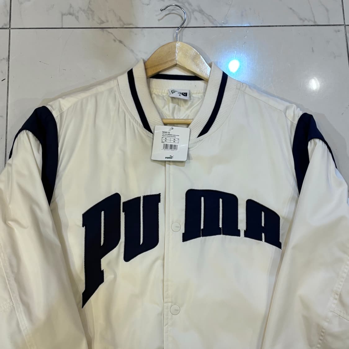 [새상품]Puma 포 더 팬베이스 바시티 오버핏 자켓 XL 스포티 상품이미지2