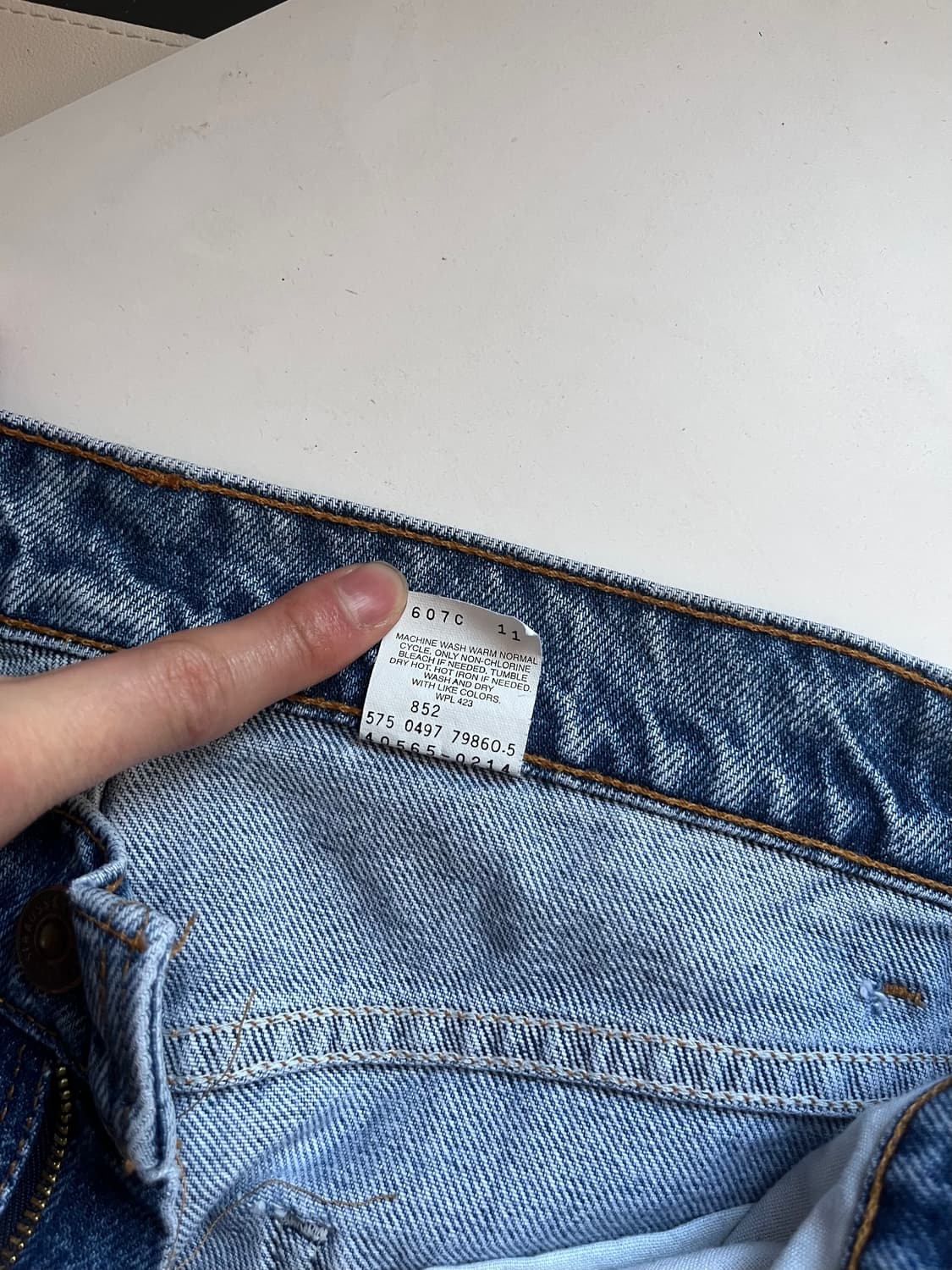 90s usa 리바이스 565 와이드 레그 상품이미지6