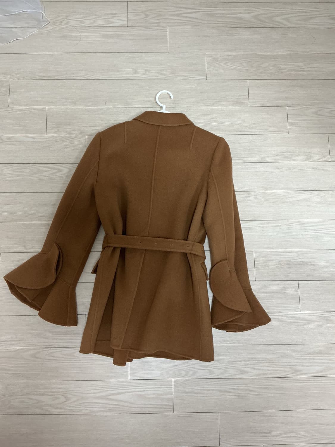 Js뉴욕 브라운 벨트 울 코트 상품이미지2