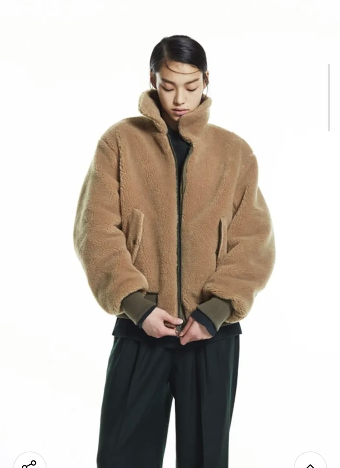 노앙 NOHANT 리버시블 남여공용 블루종 숏점퍼  M (95) 상품이미지3