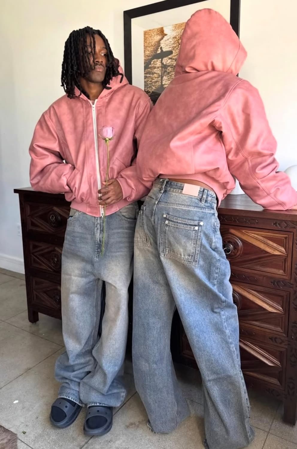 zicmade 핑크탭 베기 데님 14oz - 30 상품이미지3