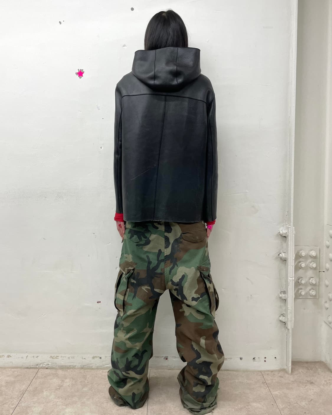 Real leather hoodie jumper 상품이미지5