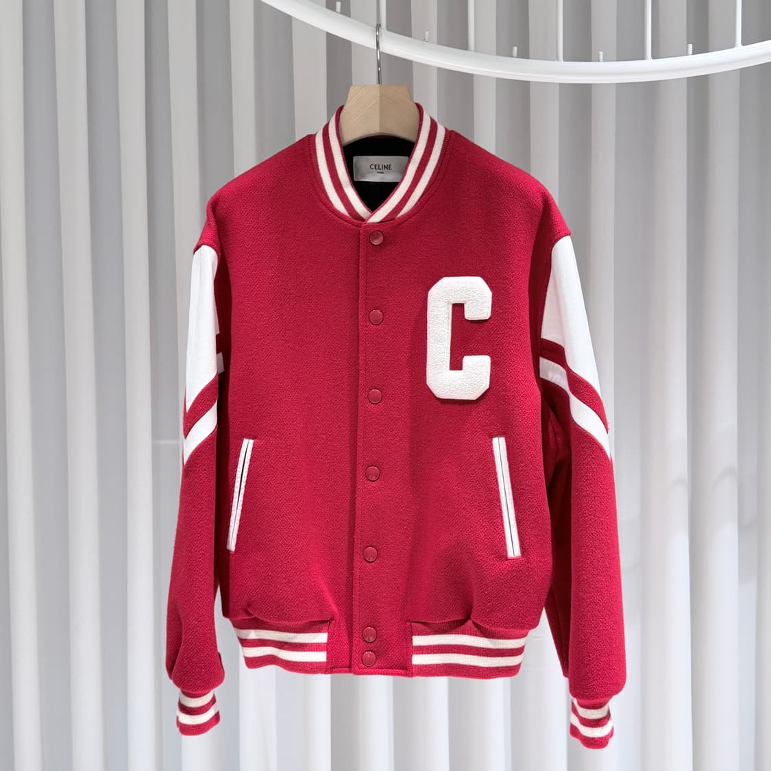 48 / 셀린느 C로고 잭슨 테디 바시티 자켓 상품이미지1