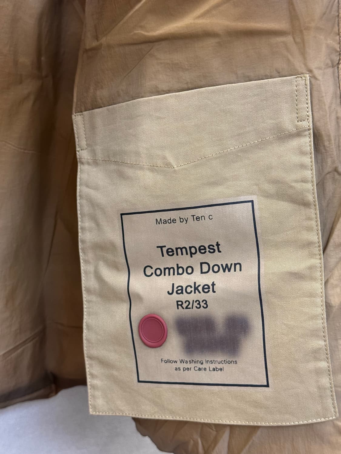 Ten C Tempest Combo Down Jacket Almond 상품이미지4