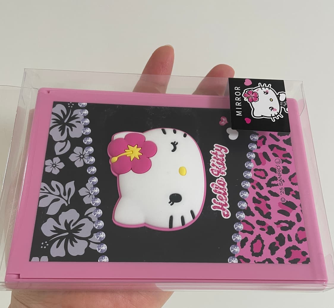 헬로키티 마스코트 갸루 거울 (큰 사이즈)높이 약 14.2cm 상품이미지3