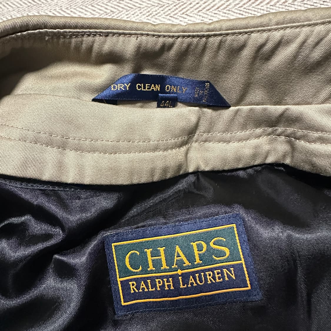 CHAPS RALPH LAUREN balmacaan coat beige 상품이미지3