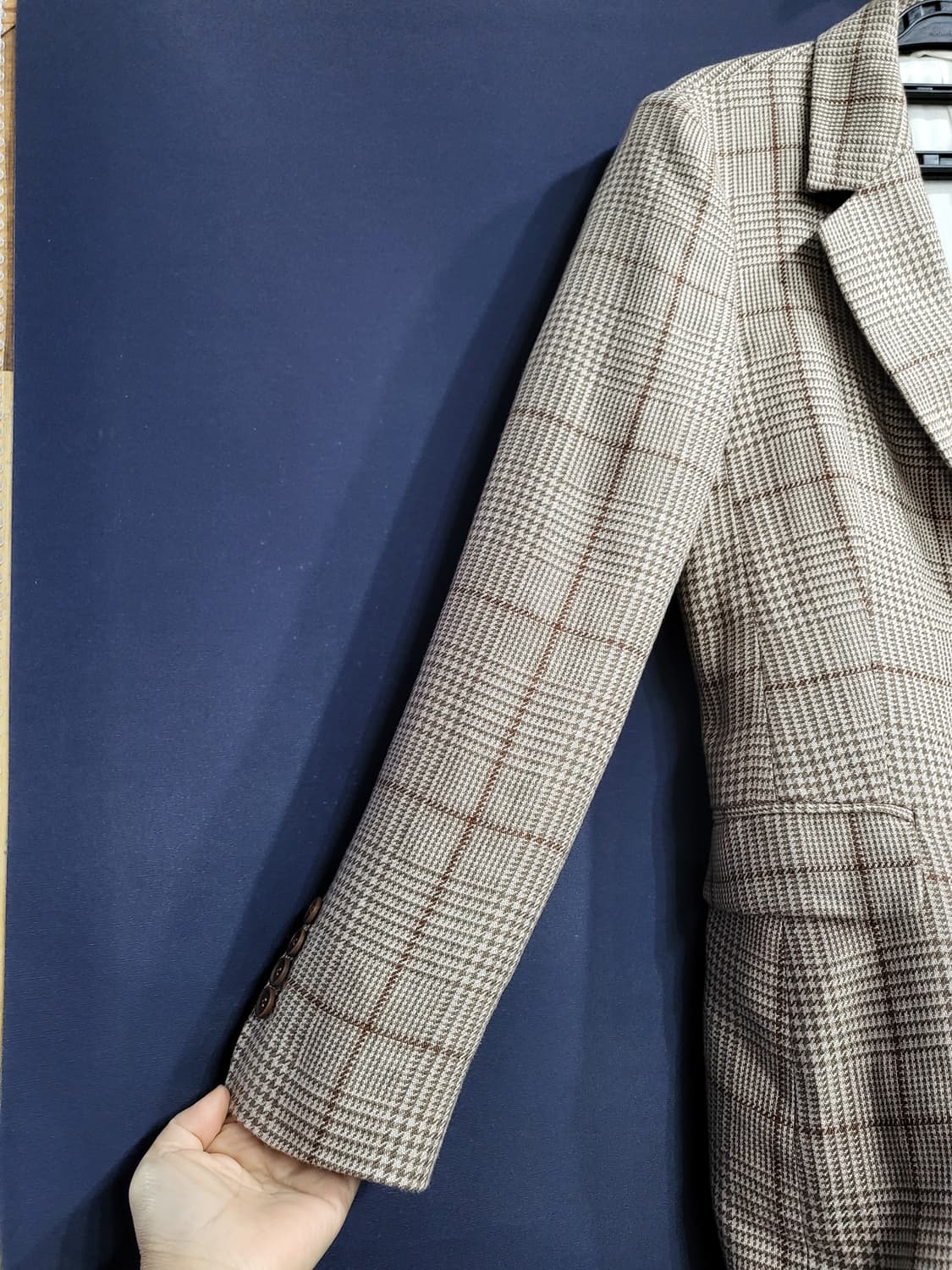 브루넬로 쿠치넬리 마100% 하운드투스 체크자켓 상품이미지5