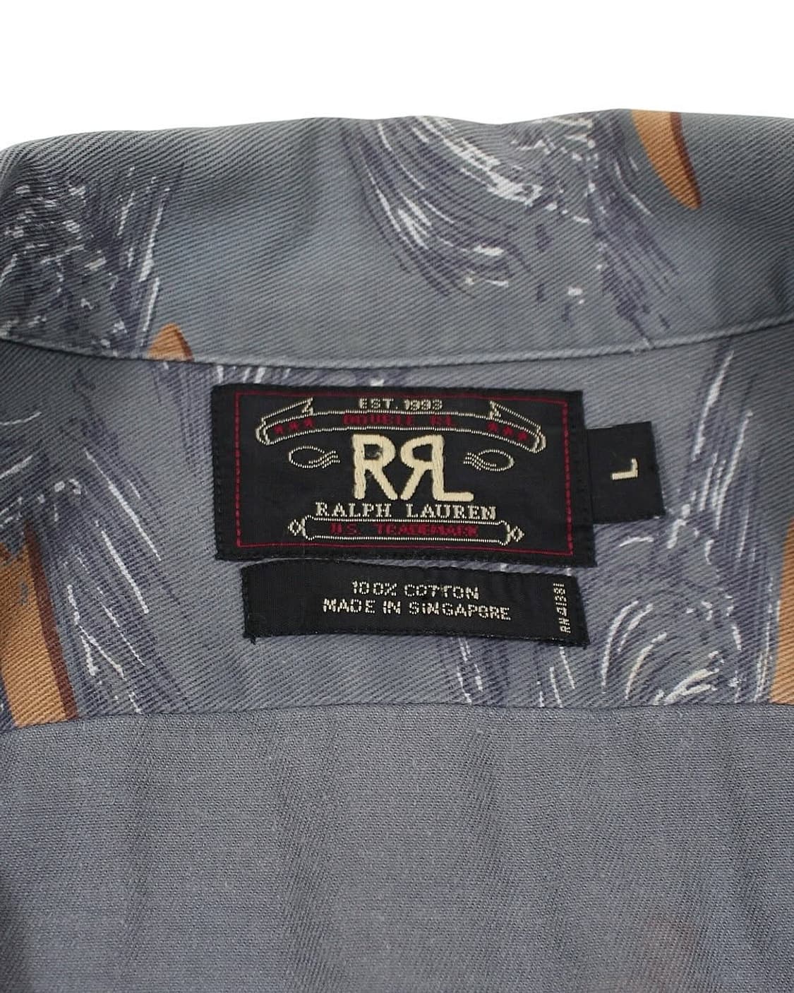 1990s RRL 더블알엘 서핑 하와이안 셔츠 알로하 빈티지 상품이미지4