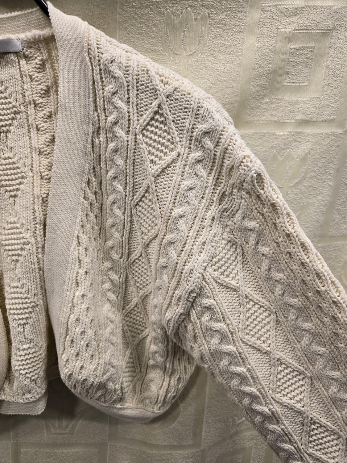 포스터 Poster 가디건 아이보리 크롭 가디건 프리사이즈 상품이미지3