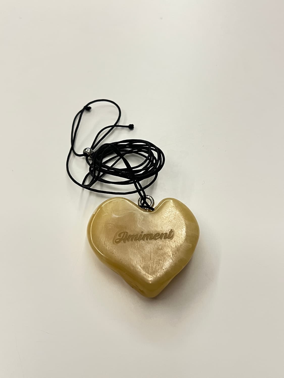 아미먼트 하트 롱 목걸이 상품이미지5