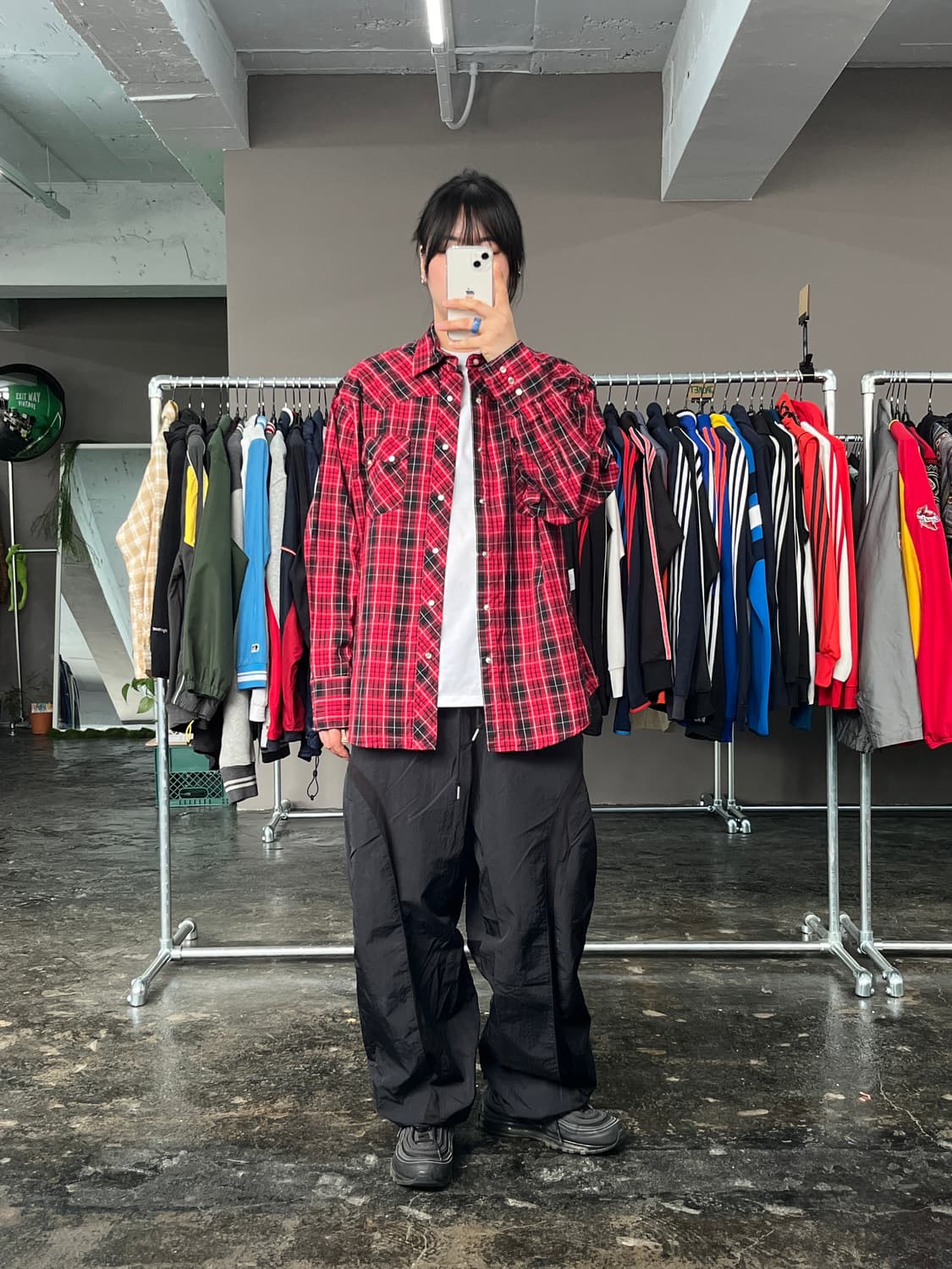 랭글러 웨스턴 체크 셔츠 상품이미지2