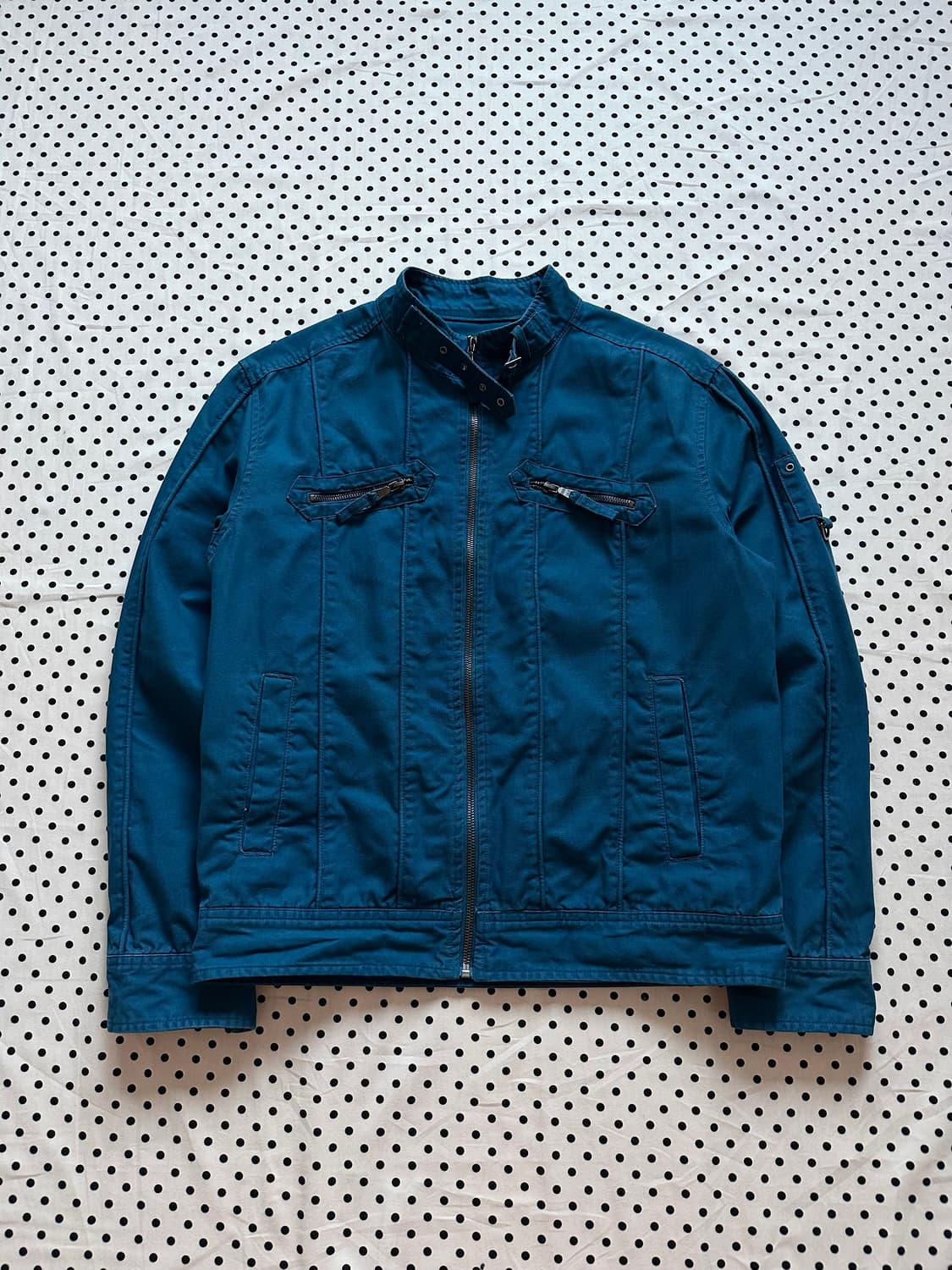 UGIZ 넥버클 블루 디테일 자켓 y2k 락펑크 상품이미지1