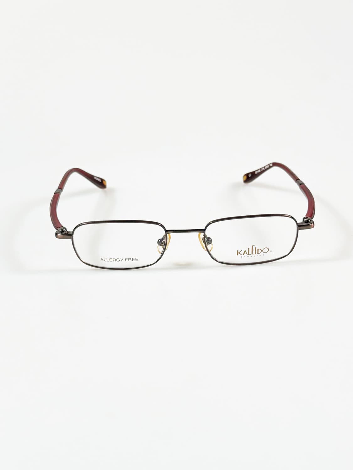 90s KALEIDO 슬림 스퀘어 메탈 프레임 빈티지 안경 상품이미지1