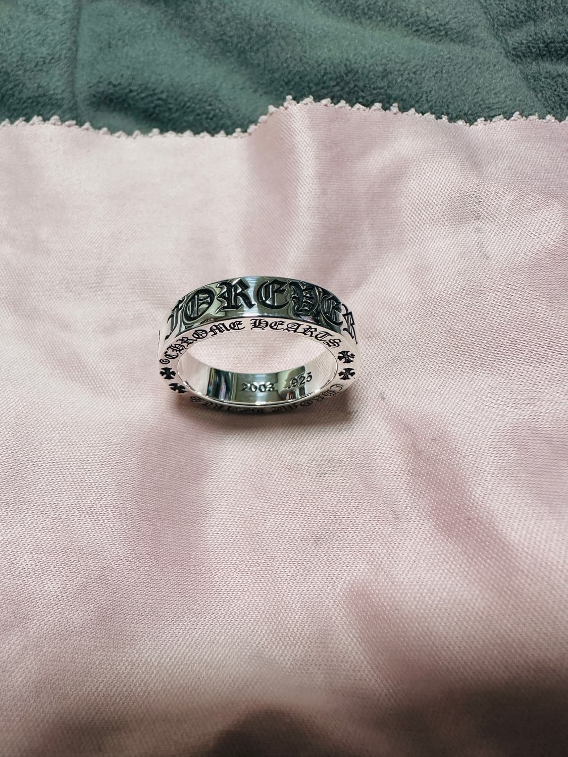 [US10.5] 크롬하츠 포에버 실버 링 6mm - 새상품 상품이미지3