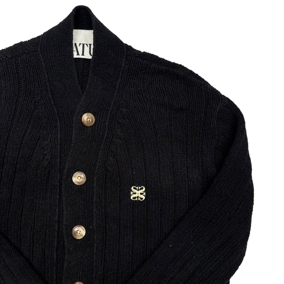 세터 파로 오버 사이즈 블랙 가디건 L 상품이미지2