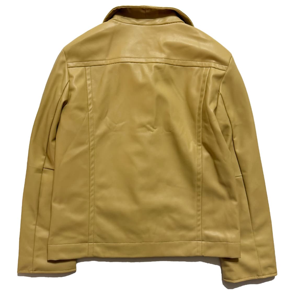 새상품 여자 콩단추 가죽자켓 (옐로우) 상품이미지3