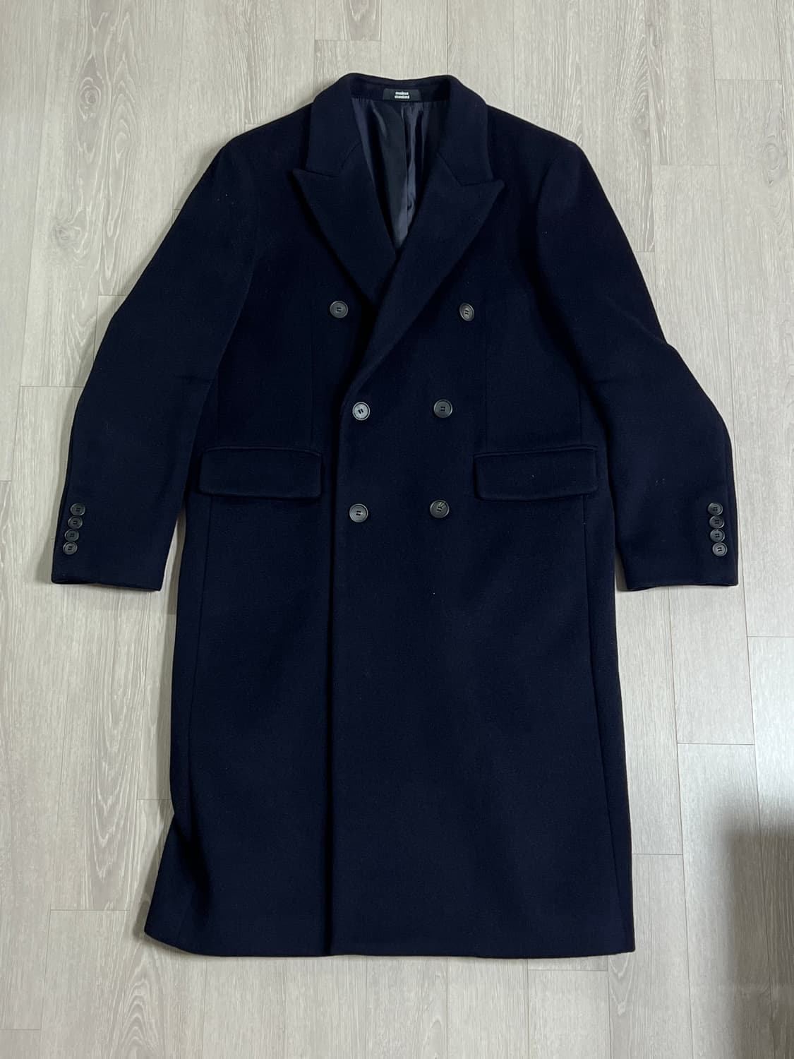 무신사 스탠다드 캐시미어 블렌디드 더블 코트 XL 상품이미지4