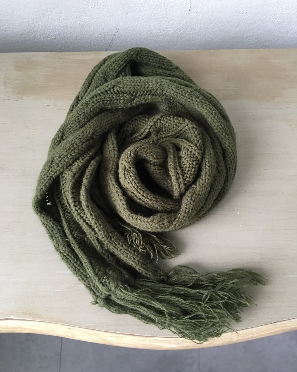  cable pattern knit muffler 상품이미지1