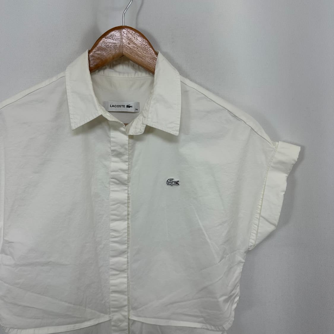   라코스테 여자 셔츠 면원피스 화이트 90(34) 상품이미지3