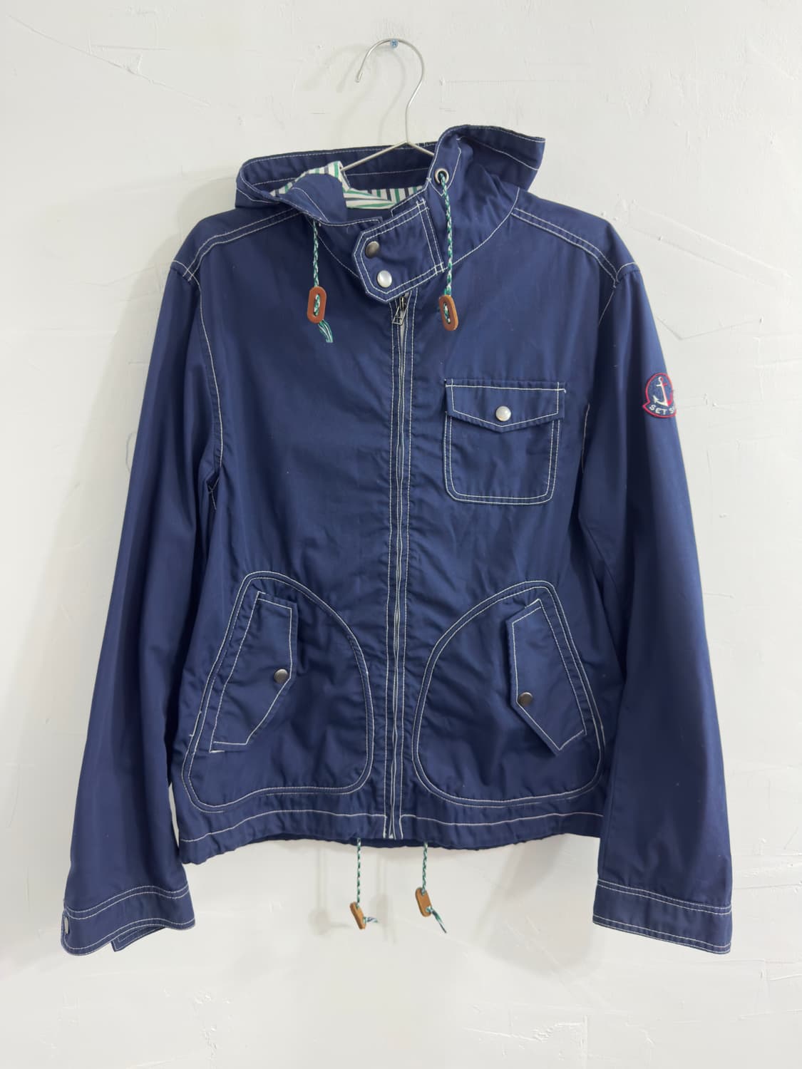 create barefoot stitch hood jacket 상품이미지1