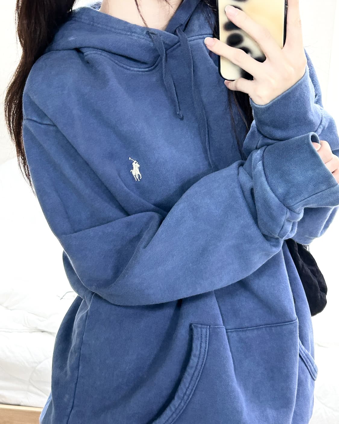 폴로 신형 블루 워싱 후드 상품이미지1