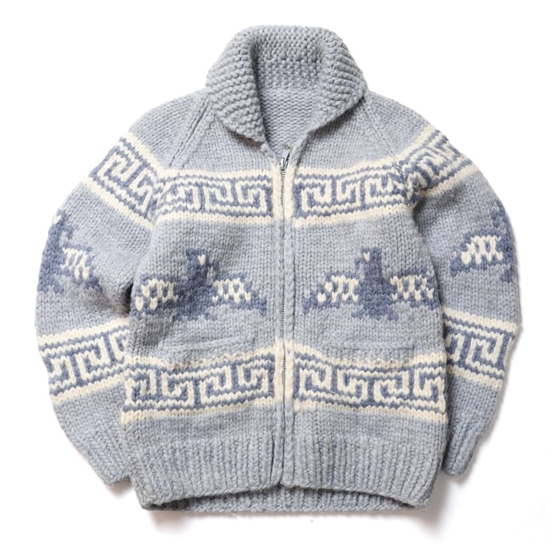 Swan Thunderbird Pattern Wool Cardigan 상품이미지1