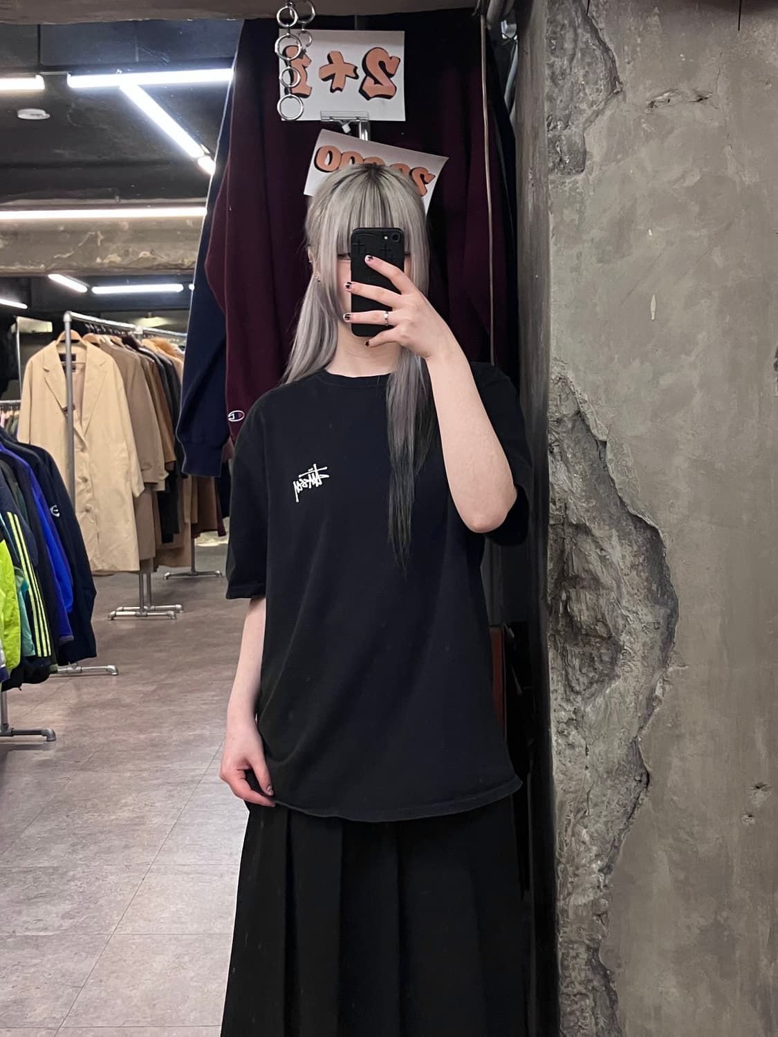 스투시 반팔 티셔츠 블랙 L  #csz3540 상품이미지2