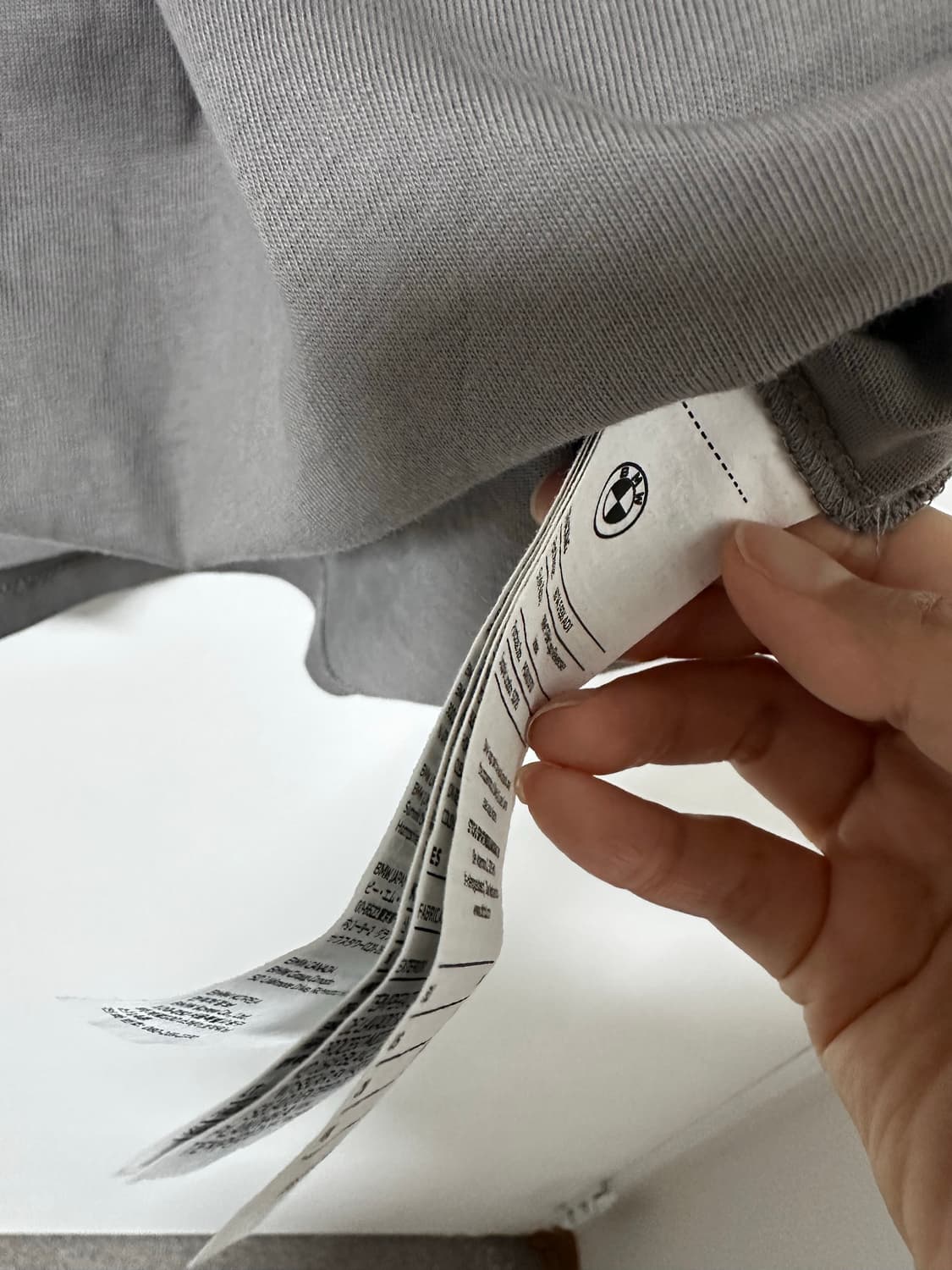 BMW 로고 반팔티 남성 그레이 반팔 상품이미지5