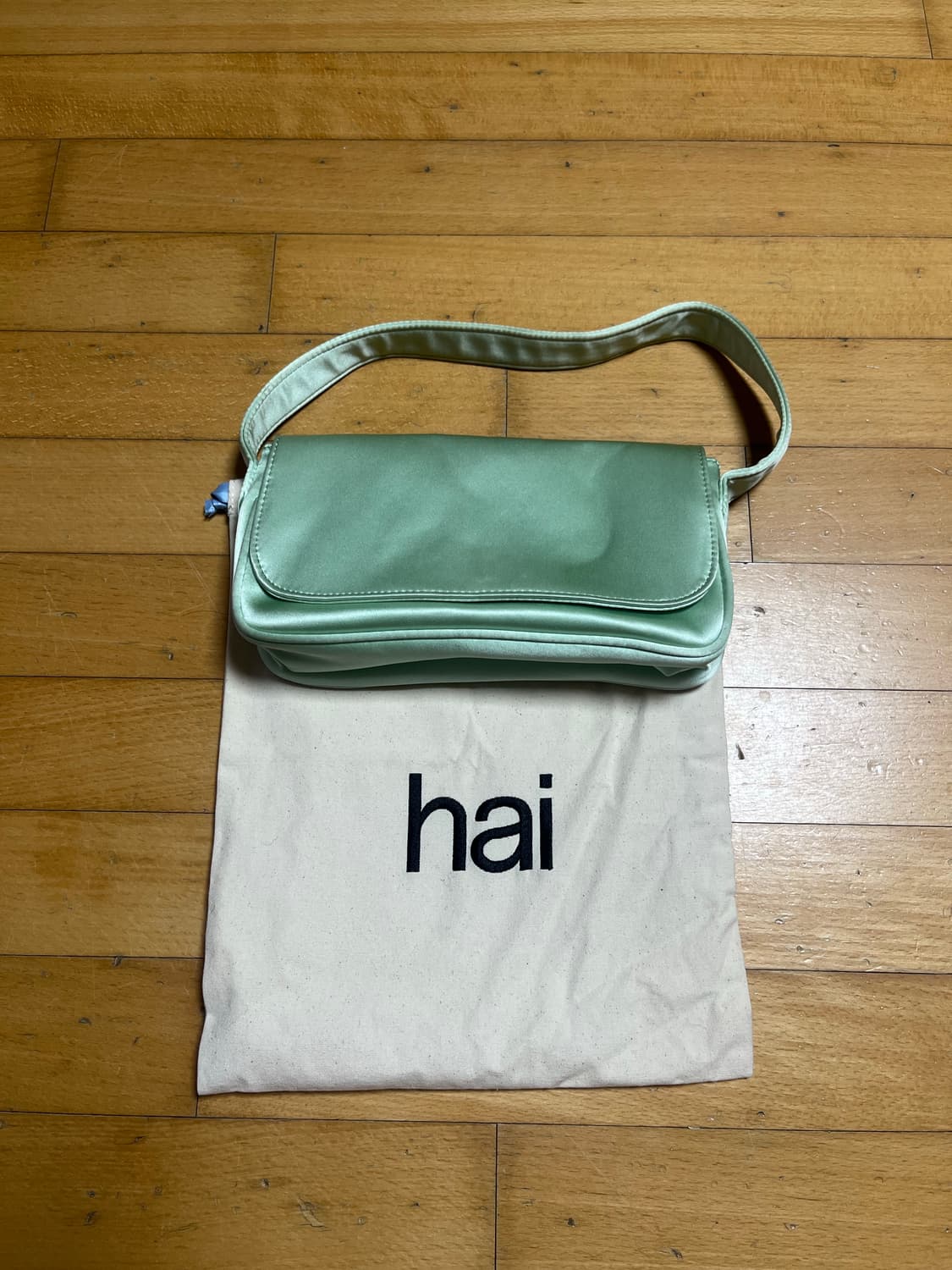 hai 넬리백 실크백 라이트그린 상품이미지1