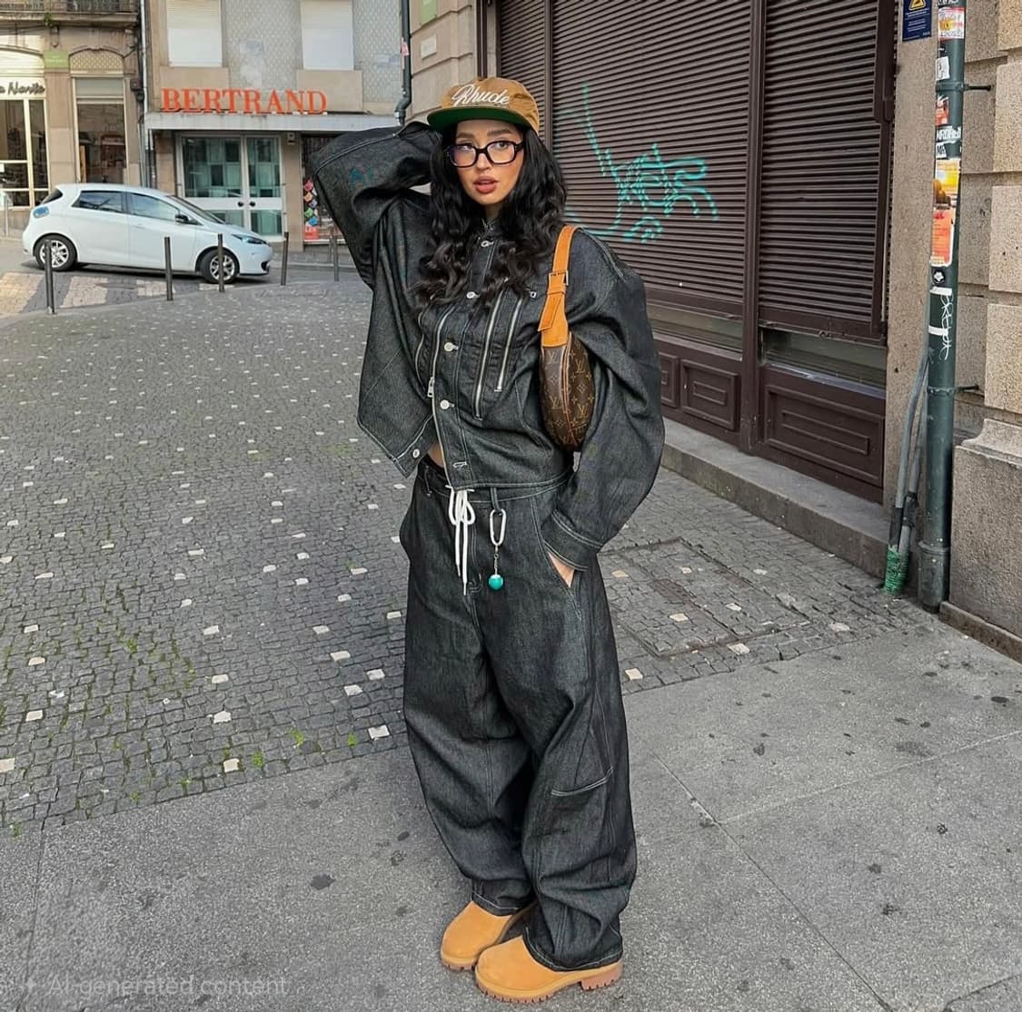 매스노운 커브드 벌룬 데님 상품이미지2