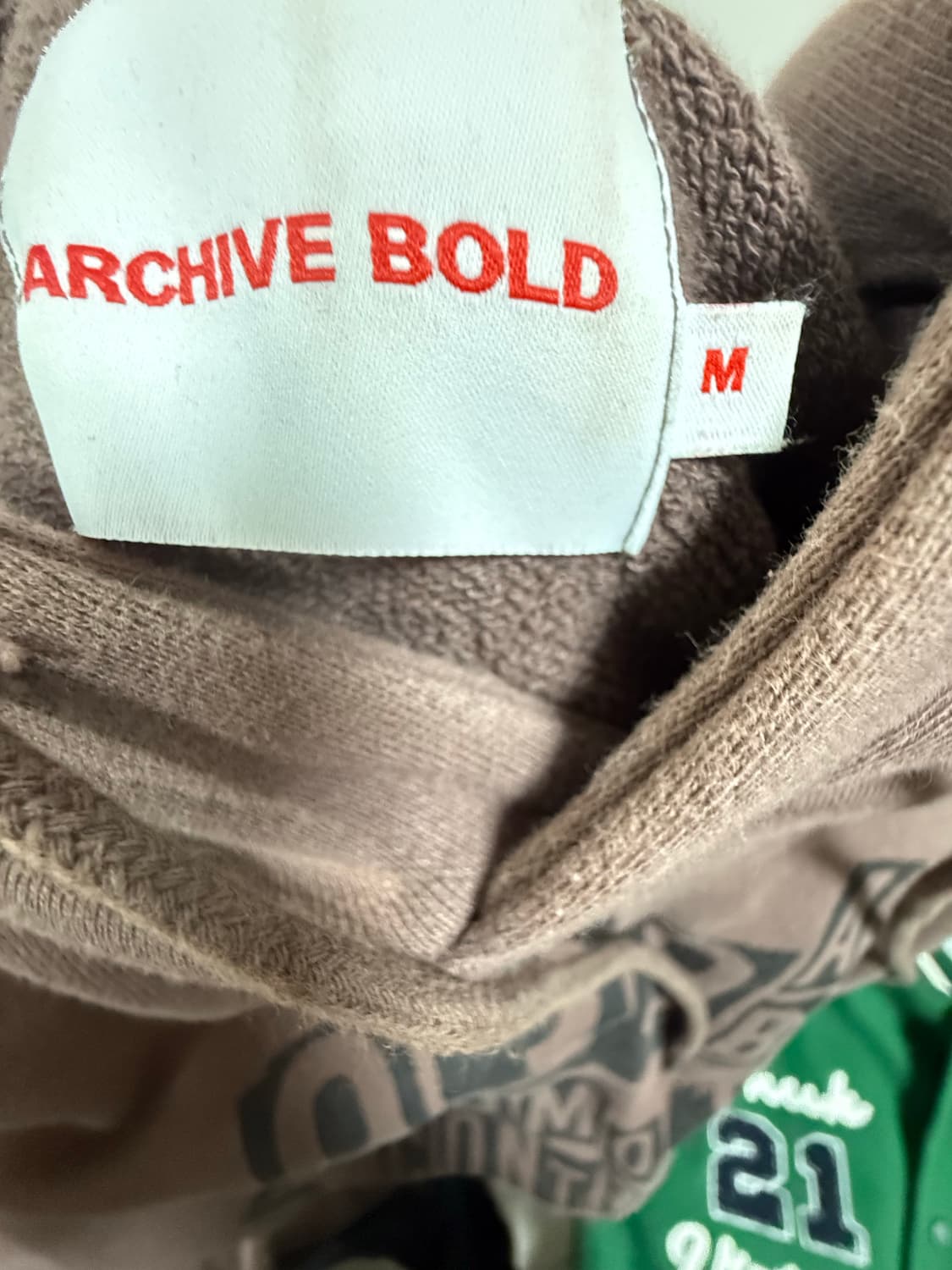 아카이브 볼드 후드티 m 상품이미지3